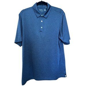 Like New! Blue Striped Golf Shirt // Walter Hagen Men's Size L